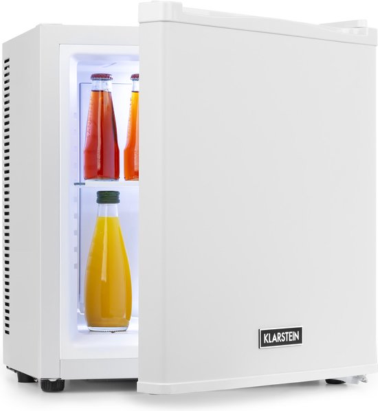 Klarstein Mini-koelkast voor kamer, 13L mini-koelkast voor drankjes & cosmetica, Kleine minibar, Koelkast klein & stil, Verstelbaar schap, Kleine skincare-koelkast 5-15°C