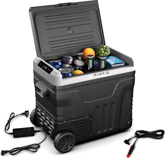 Klarstein PolarForce Compressor Koelbox - 50 Liter - Bereik: -20°C tot 20°C - Zwart van Merkloos