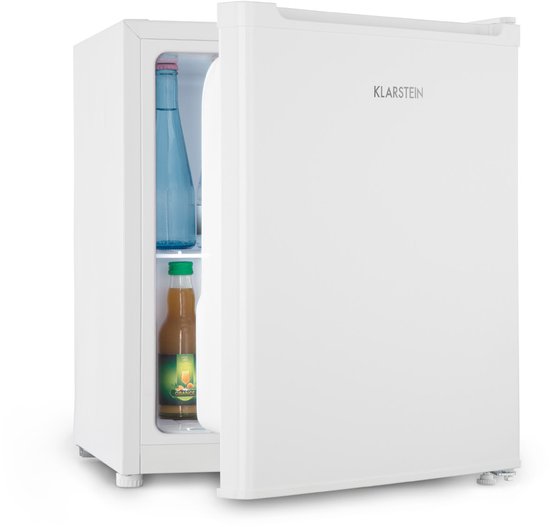 Klarstein Snoopy Eco - Mini-koelkast met vriesvak, 46 liter inhoud, 4 liter vriesvak, 41dB stil, energiezuinig, wit van Klarstein