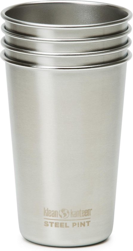 Klean Kanteen - RVS Drinkbeker 473ml - 4Pack - set van 4 metalen bekers van Klean Kanteen
