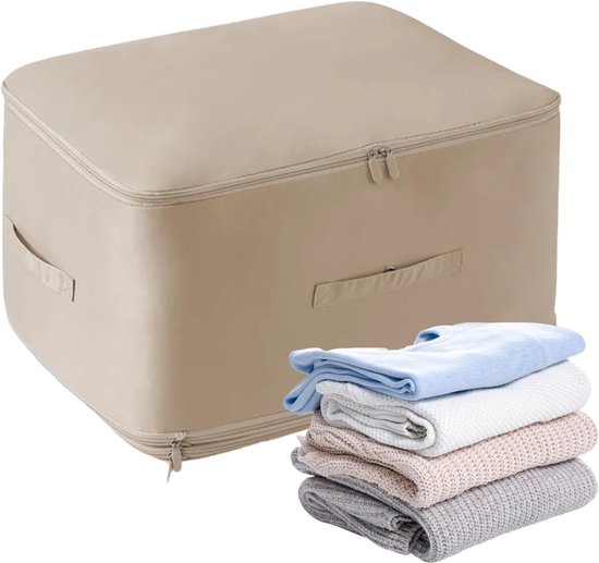 Kleding Opbergzakken - Koffer Organizer - Reis Organisatie - Licht Compressie - X-Large - Abrikoos
