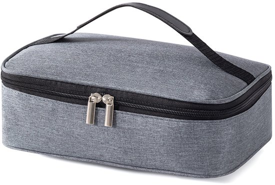 Kleine geïsoleerde lunchtas van 3,2 liter - Geïsoleerde lunchbox voor zowel mannen als vrouwen - Zachte en verkoelende lunchtas met handvat - Geschikt voor picknicks, werk, kantoor, school, enz. - Grijs van Lifewit