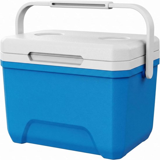 Kleine Harde Koeler - Drankkoeler Lunchbox - Buitenactiviteiten - 24-uurs Ijsretentie - 6L - Blauw