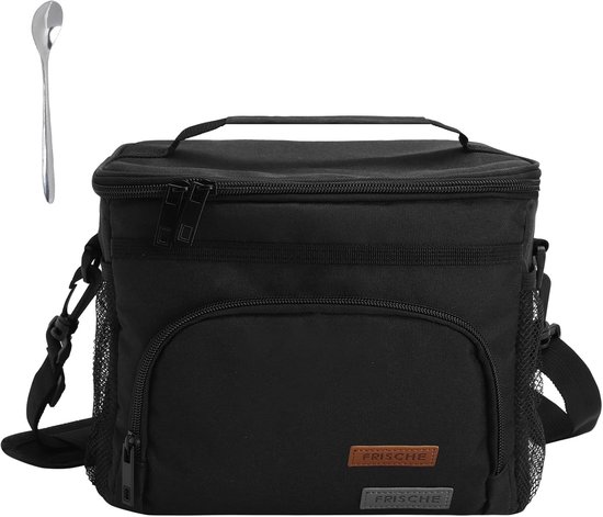 Kleine Koeltas 9L Vouwbare Lunchtas voor Voedsel, Ideaal voor Werk en Bouw, Met Schouderband