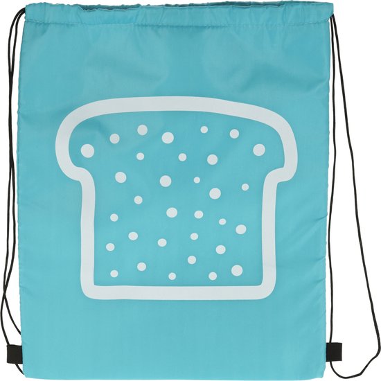 Kleine koeltas rugzak/rugtas blauw 43 x 34 x 10 cm - Koeltassen met rijgkoord van Klein