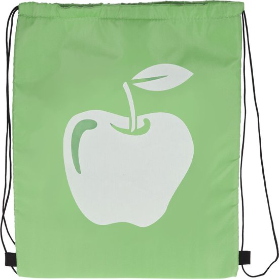 Kleine koeltas rugzak/rugtas groen 43 x 34 x 10 cm - Koeltassen met rijgkoord van Klein