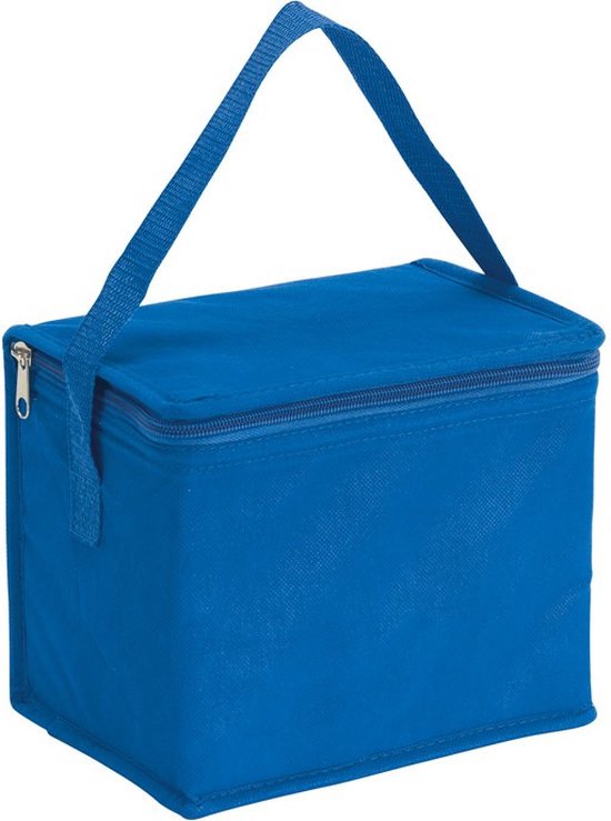 Kleine koeltas voor lunch - blauw - 20 x 13 x 17 cm - 4.5 liter - Koeltassen - medicijnen/sixpack van Klein