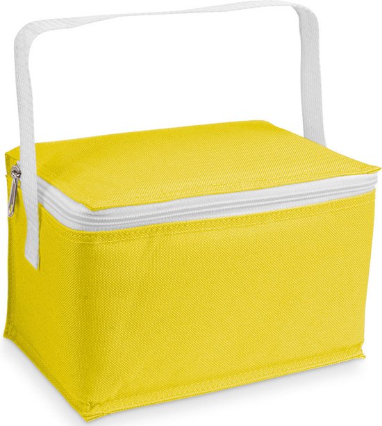 Kleine koeltas voor lunch geel 20 x 14 x 12 cm 3.5 liter - Koeltassen van Klein