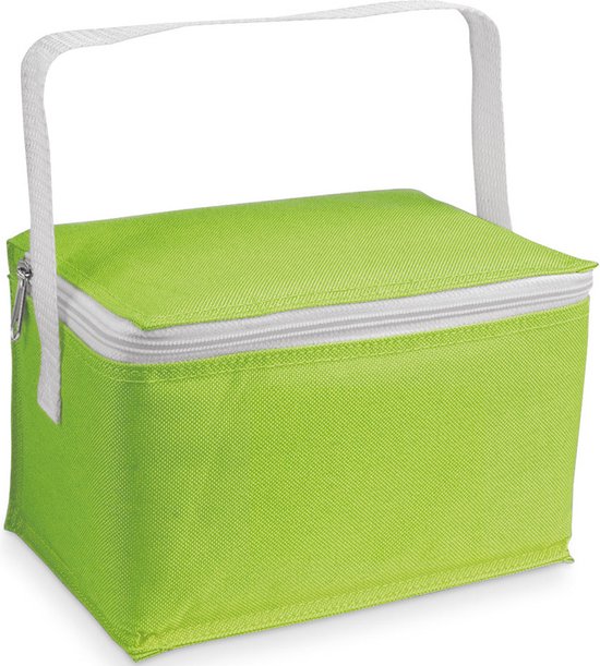 Kleine koeltas voor lunch groen 20 x 14 x 12 cm 3.5 liter - Koeltassen van Klein
