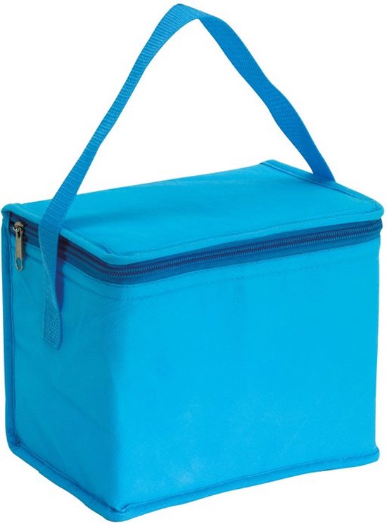 Kleine koeltas voor lunch - lichtblauw - 20 x 13 x 17 cm - 4.5 liter - Koeltassen - medicijnen/sixpack van Klein