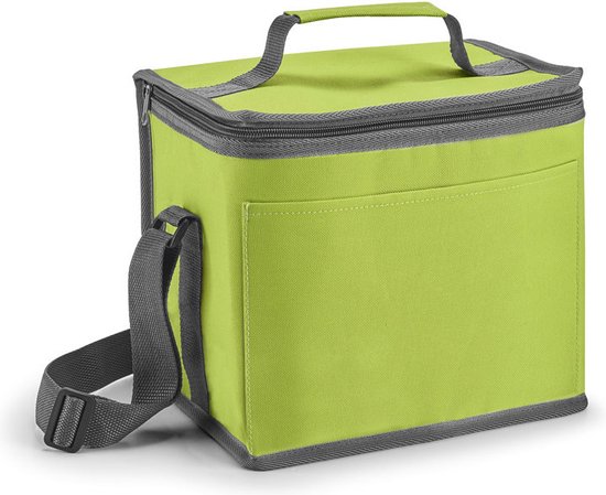 Kleine koeltas voor lunch of blikjes groen 24 x 22 x 17 cm 9 liter - Koeltassen van Klein