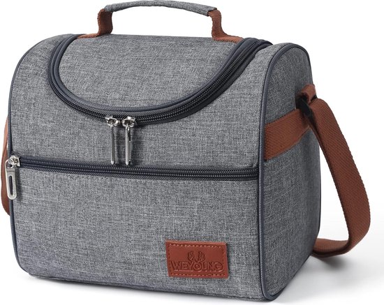 Kleine koeltas voor voedseltransport, draagbare mini-lunchtas, geïsoleerde tas, lunchtas, picknicktas voor werk, school, picknick van Klein