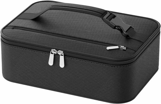 Kleine Lunchbox - Lunchtrommel Voedselcontainer - Maaltijden Meenemen - Thermisch Geïsoleerd - 5 Liter - Zwart van Merkloos