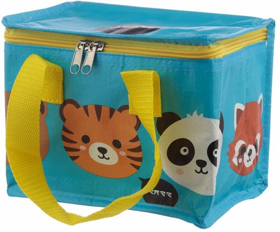 Kleine lunch/sixpack koeltas - Adoramals print - 16 x 14 cm - 4,7 L van Klein