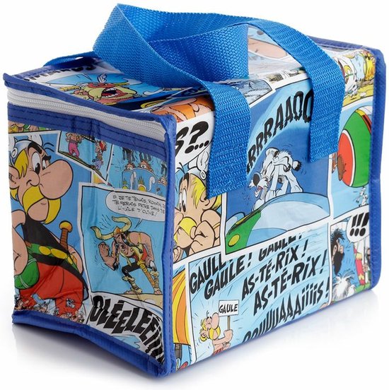 Kleine lunch/sixpack koeltas - Asterix print - 20 x 13 cm - 4,4 Liter van Klein