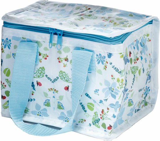 Kleine lunch/sixpack koeltas - Julie Dodsworth print - 21 x 16 cm - 4,7 L van Klein