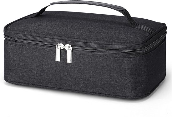Kleine Lunchtas - 4Liters - Koeltassen - Lunchtas - Isolatie -Koeltasje - Geïsoleerde Koeltas - Koeltas - Lunch Bag - Geïsoleerde Koeltas - Picknicktas - Voor Lunchboxen Kinderen School Kantoor Picknick - Zwart