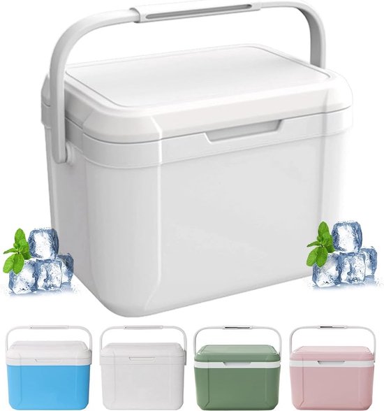 Kleine passieve koelbox 5 liter met lange warmtebehoudtijd voor auto, camping en picknick van Perel