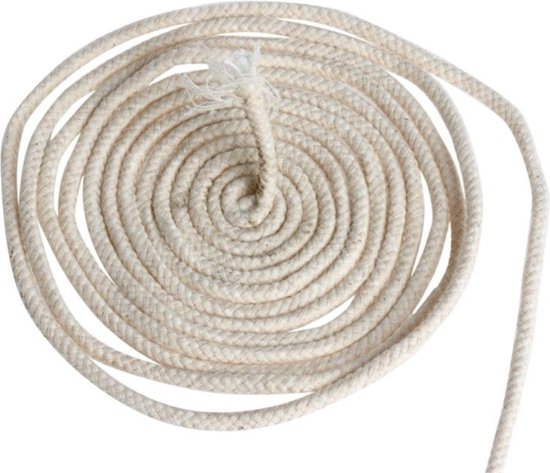 Knaak Olielamp Lont Rond - Olielamp Lont met Kern - Rond - 3 mm - 1 meter van Knaak