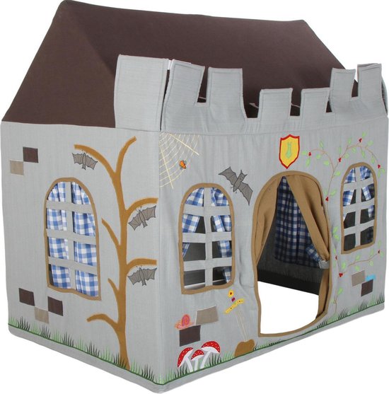 Knight Castle Playhouse (Klein) + Floor Quilt: - Multicolour - 1 Persoons van Merkloos