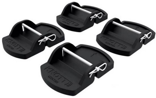 Knott stabilisatievoeten set van 4 stuks - 180 x 120 mm - Hoge kwaliteit - metalen pen