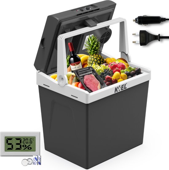 Koel Boks 25L - Koelbox Elektrisch 12V en 220V/230 Volt - Camping Koelkast voor Auto - Coolbox - Frigobox tot -19°C van Merkloos