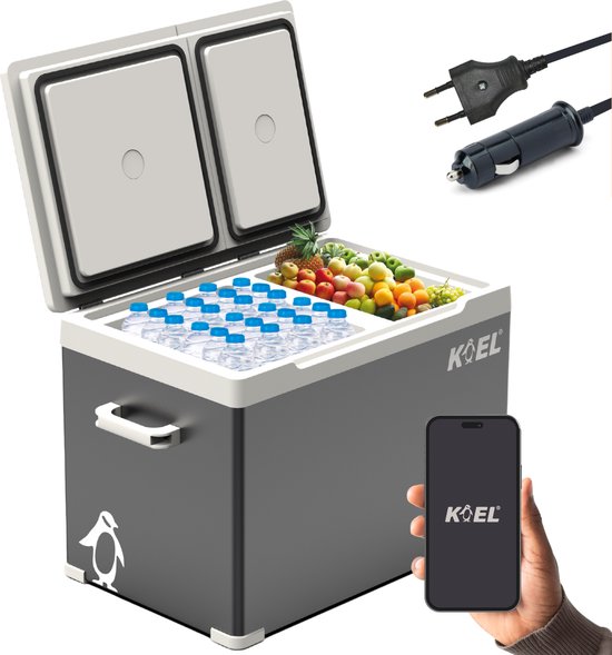 Koel Crate Dual 30 Compressor - koelbox 12V en 230V - 30 liter - koelen en vriezen van Merkloos