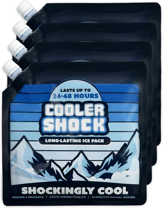 Koel Elementen - Herbruikbare Vriesblokken - Lunch Koel Houden - Colder Than Ice - 25 x 25 cm - Blauw van Koel Elementen