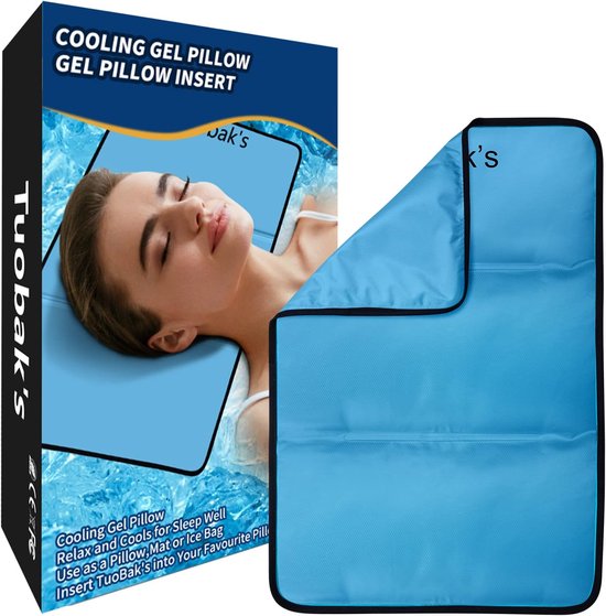 Koel Gel Kussen voor Nachtrust - Absorbeert Warmte tegen Nachtzweten van Merkloos