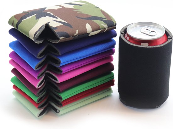 Koel houder voor 33cl blikjes. koel houd hoesjes, willekeurige kleuren, set van 2 stuks van KOEL