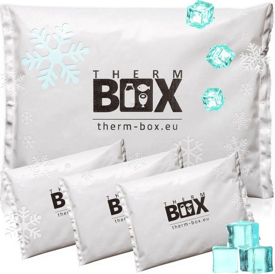 Koelbatterijen Set - Koelpacks Herbruikbaar - Voedsel Koel Houden - Flexibele Gel - 4 stuks 450g - Wit