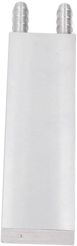 Koelblok - Aluminium - Thermo-elektrische koeler - Efficiënt warmtebeheer - Gepolijst M-kanaal - 20 x 4 x 2 cm - Zilver