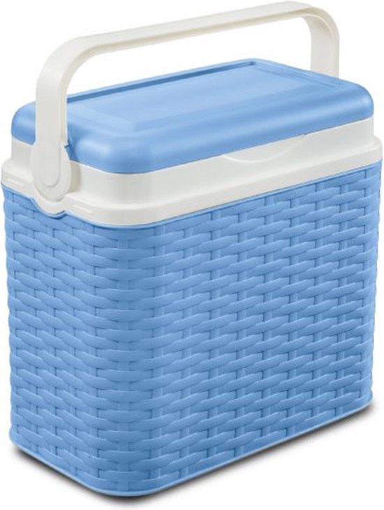 Koelbox 24ltr Rotan Blauw - Reis Koelbox - Camping Koelbox van KOEL