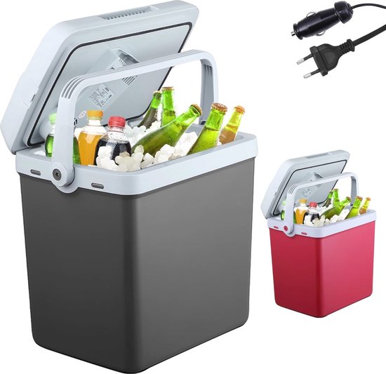 Koelbox 25 liter voor thuis en onderweg - Thermo-elektrische mini koelkast met eco-modus van KOEL
