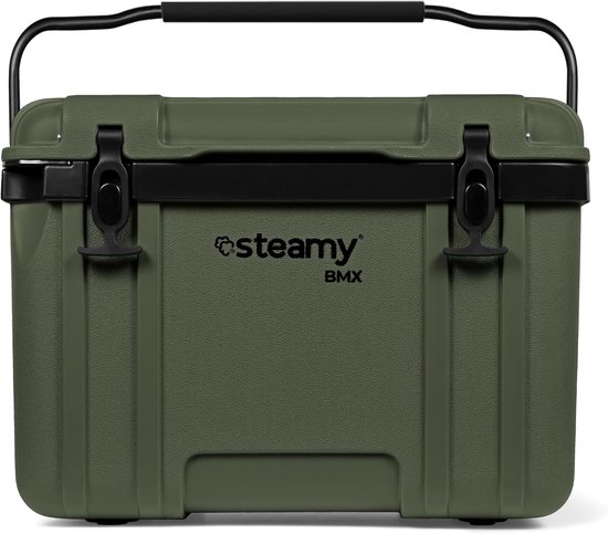 Koelbox 26 Liter - Bouw Koelbox - Intensief Gebruik - Extra Stabiel Robuust - 55x36x37cm - Groen van Koelbox.