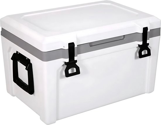 Koelbox 57L - Frigo Vriezer - Koelkast - Draagbare frigobox - Camping - Isolerend - Ruimte voor 50 blikes van Merkloos