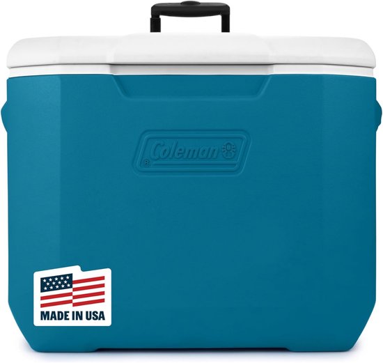 Koelbox 60 liter met wielen en trekstang