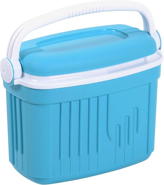 Koelbox 8 Liter Turquoise Blauw met Handvat - Lange Koehoudtijd