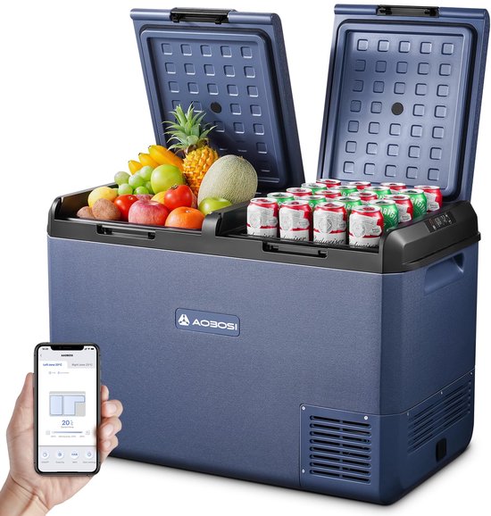 Koelbox 95 l - dual zone - IPX4 waterdicht - ideaal voor lange ritten - ShopVlot