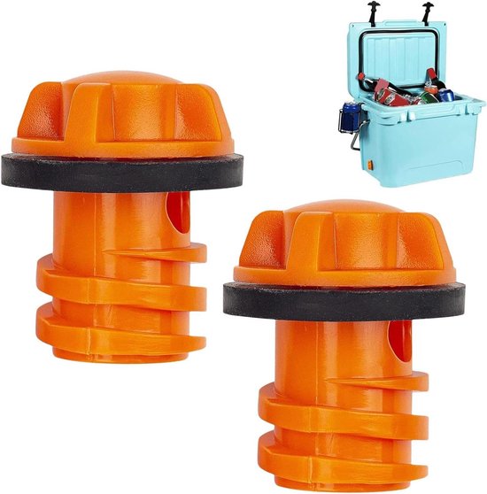 Koelbox Afvoerplug - Koeler Stop Drain Plug - Koelbox Lekvrij Houden - Met Afdichtring van Koelbox.
