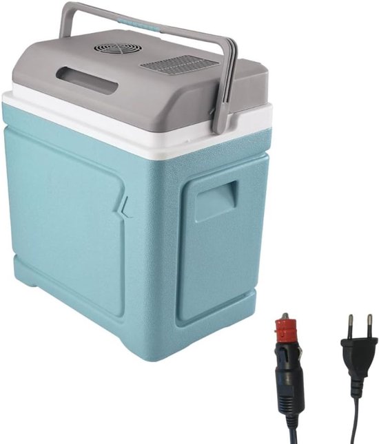 Koelbox Elektrisch 12v 230 Volt - Cooler Auto en Camping - Frigobox - 30L van Merkloos
