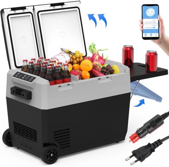 Koelbox – Frigobox – Elektrische Koelbox – Camping Koelkast – Compressor Koelbox – Dual-Zone Temperatuur – App-Bediening - 32L