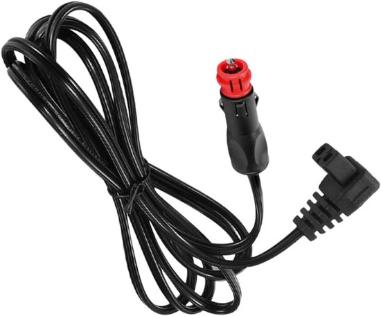 Koelbox Kabel - Voedingskabel Adapter - Stroomvoorziening Auto - Plug and Play - 2 meter - Zwart
