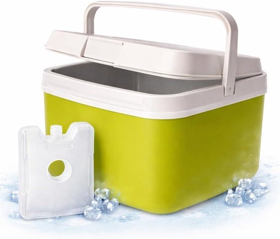 Koelbox - Koeltas - Dranken Koel Houden - Inclusief Koelaccu - 15 Liter - Groen