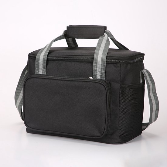 Koelbox - Koeltas - Koeltas 15L - Koelrugzak - Koeltasje Klein - Waterdicht - Draagbaar - Schouderband - Koeltassen Opvouwbaar - 600D Oxford - Kleine Koeltas voor Onderweg, Thermische Tas voor Picknicks, Camping, Excursies - Zwart