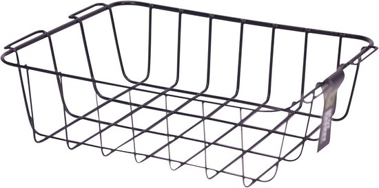 Koelbox Mand - Opbergmand - Kamperen - Houdt items droog - 30 x 23 x 8 cm - Zwart