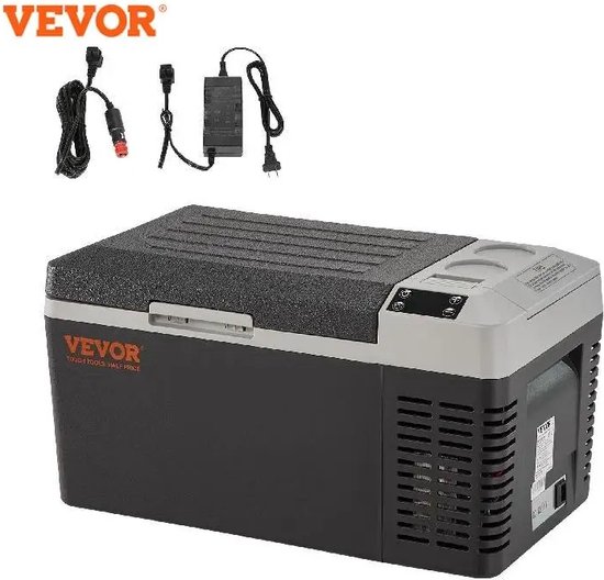 Koelbox met display 20L - Control - Display - LEDscherm - Mini - Auto - Koelkast - Draagbare - Luxe - Koelkast - Vriezer - AC - Koeler - Buiten - Caravan - Camping - Vakantie - Roadtrip van KOEL