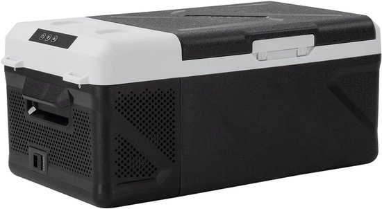 Koelbox - Mini Koelkast Vriesbox - Kamperen en Reizen - Compressor Koelsysteem - 15 Liter - Zwart
