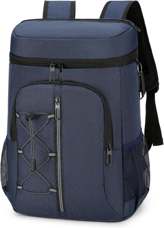 Koelbox Rugzak - Isotherme Tas - Picknick en Reizen - Waterdicht en Lekvrij - 28 Liter Capaciteit - Blauw