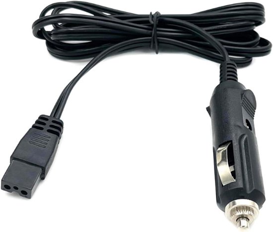Koelbox Stroomkabel - Auto Koelkast Kabel - Voedsel Vers Houden - Zuurstofvrije Koperen Kern - 2 meter - Zwart